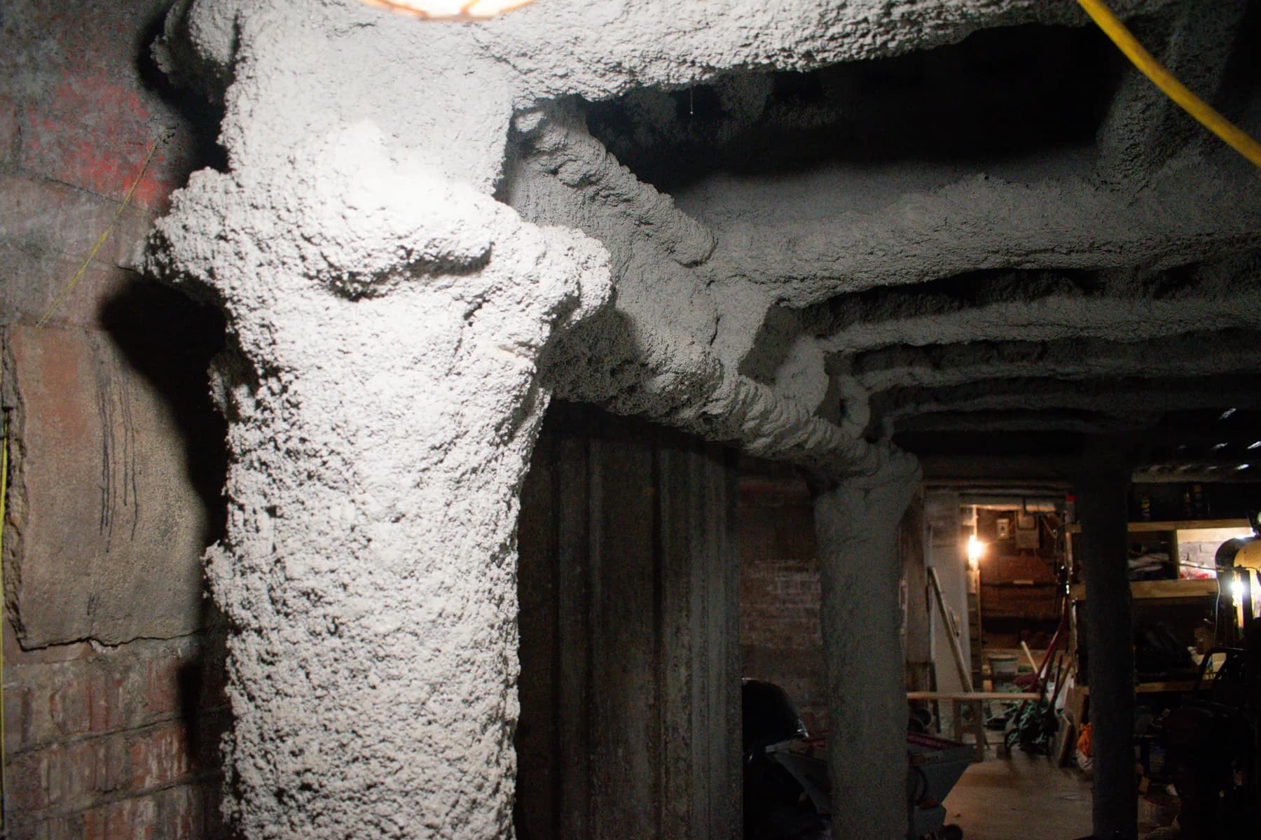 Existing structural conditions below the 140 Broadway sidewalk