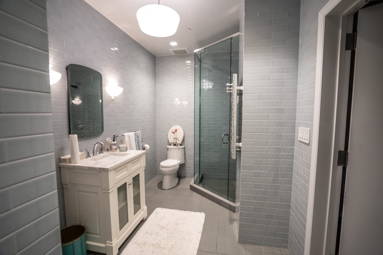 Completed bathroom renovation