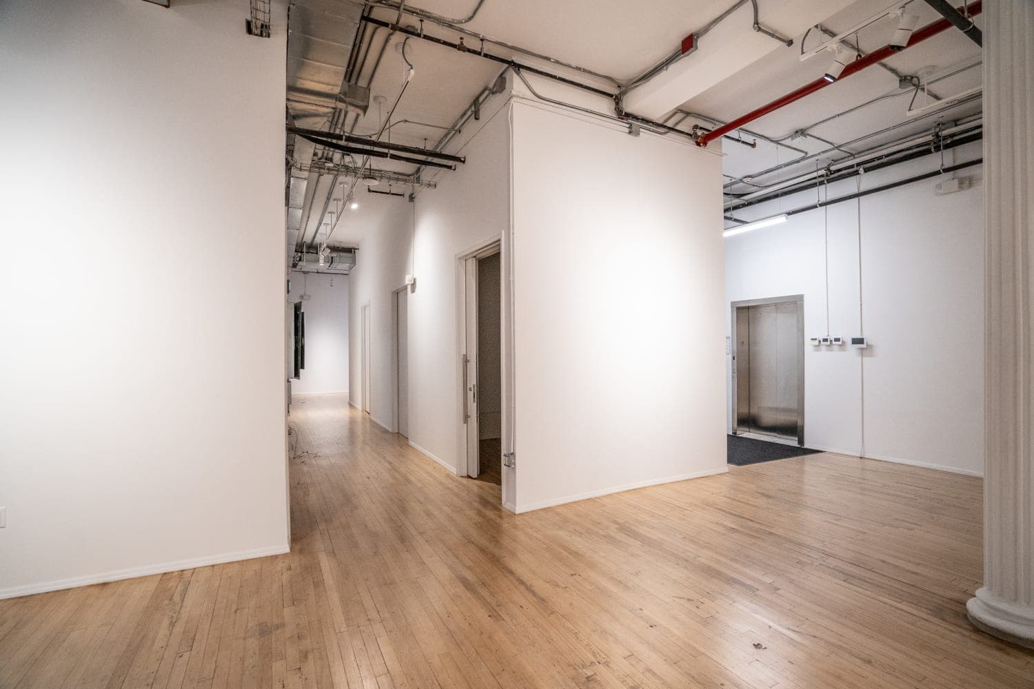 Interior stairs and restored finishes at 80 White Street